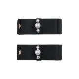 1 Pair Black (Double-Layer Butterfly Triple Beads) 000133
