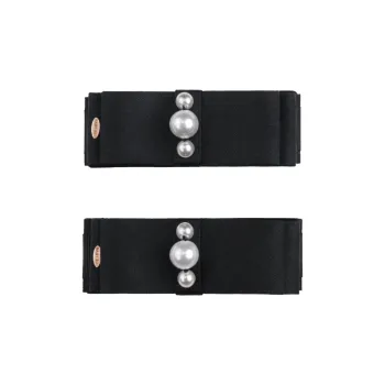 BABYBEI Fabric High Light Pearl Hair Clips Women's