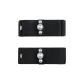 1 Pair Black (Double-Layer Butterfly 3-Bead) 000133
