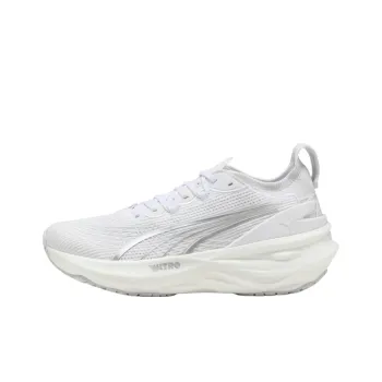 PUMA ForeverRun NITRO™ II Anti Slip Wear Resistant Low Top Running Shoes Men's White Silver