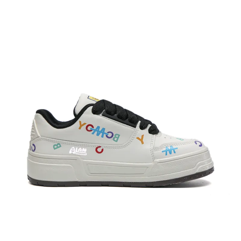 Alan Vincent Shock Absorbers With Abrasion Resistant And Slip Resistant Properties Low Top Casual Shoes Women's-11