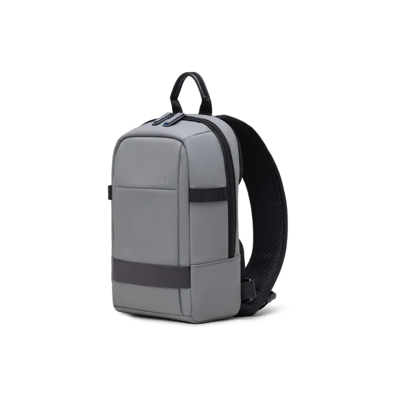HLA Membrana Dermalis Composite Material Shoulder Bag Unisex Gray-1