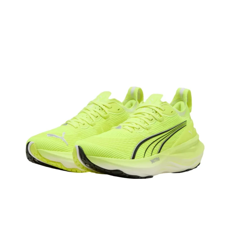 PUMA ForeverRun NITRO™ II Anti Slip Wear Resistant Low Top Running Shoes Men's Yellow Black-2