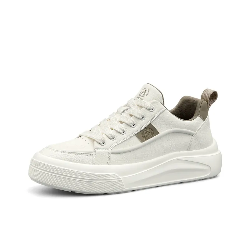 AOKANG Air Force One Series Skateboard Shoes Men Low Top Beige Green, White Red-2