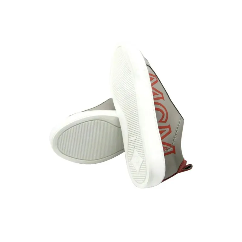 MCM Low Top Skateboard Shoes Women's Gray-5