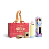 Cheese Yellow Set[First Cherry Cup Lid+Purple Yam Cup Mat+Shopping Bag]