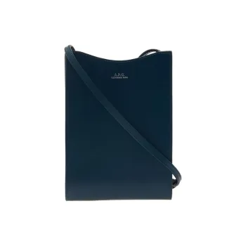 A.P.C Jamie Calfskin Shoulder Bag, Crossbody Bag Women's Dark Blue