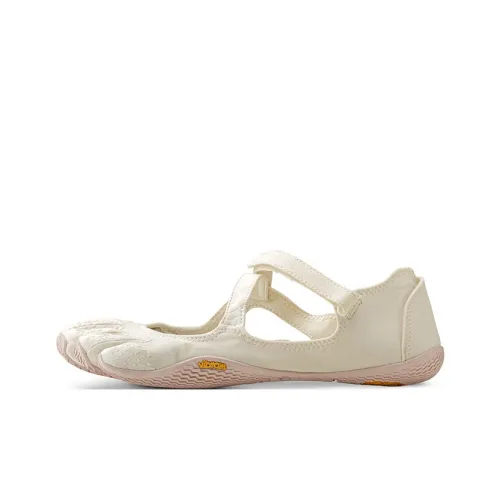 Vibram Slip Resistant Breathable Quick Dry Low Top Training Shoes Women
s Ivory White
