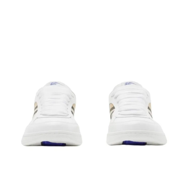 Burberry Terrace Low Top Skateboard Shoes Women's White-2