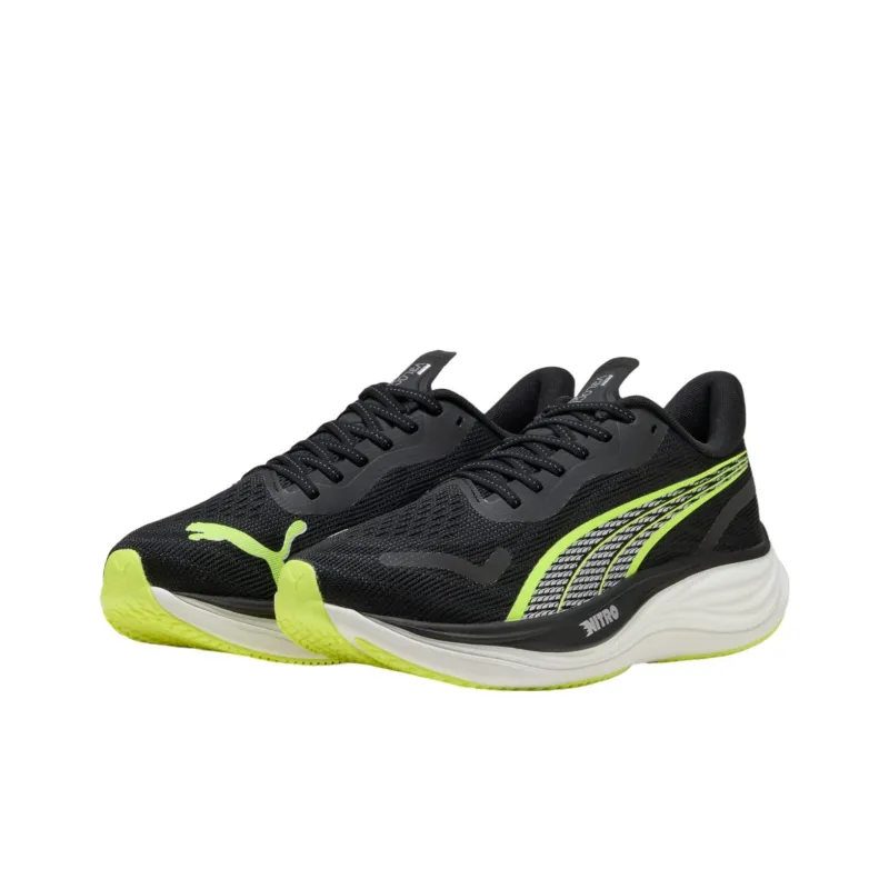 PUMA Velocity NITRO™ 3 Anti Slip Wear Resistant Low Top Running Shoes Men's Black Yellow-2