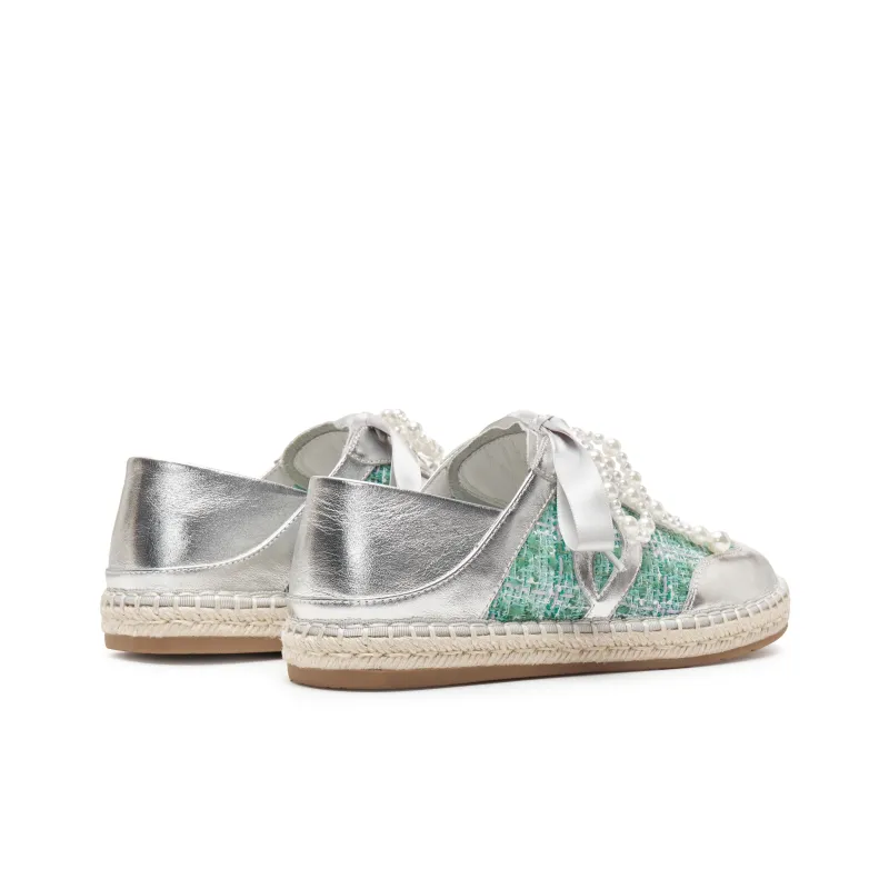 Joypeace Gold Foil Album Espadrilles Women's-2