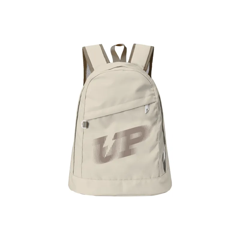 TURN UP Polyester Students Backpack Unisex Khaki-0
