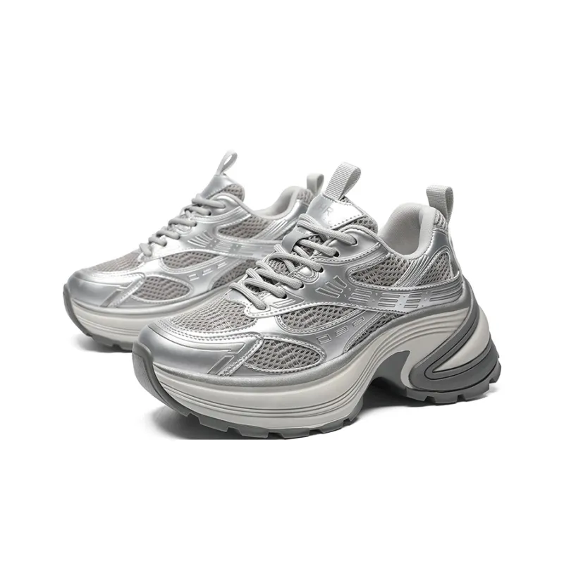 ZHR Cushioning, Abrasion Resistant, Height Increasing Low Top Chunky Sneakers Women's-12
