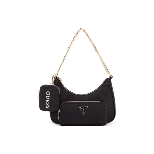 GUESS Fabric Shoulder Bag Medium Size Women's Black