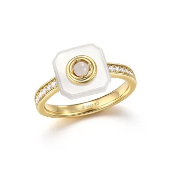 Gongzhu Rings White Jade Women's