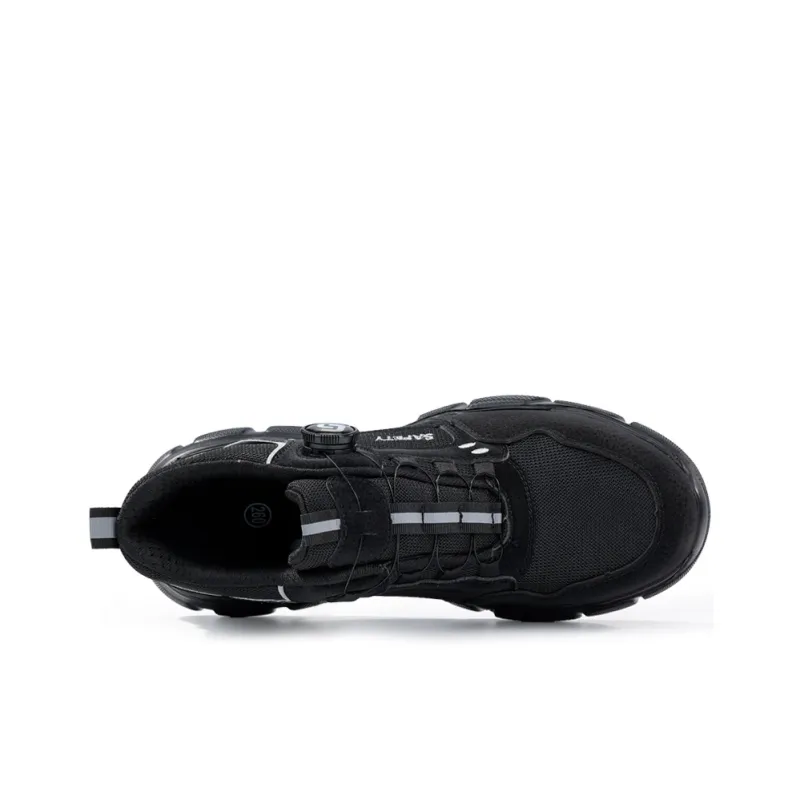 Blue Gull Shield Cushioned Wear-Resistant Lightweight Low-Top Outdoor Shoes Unisex Black-3