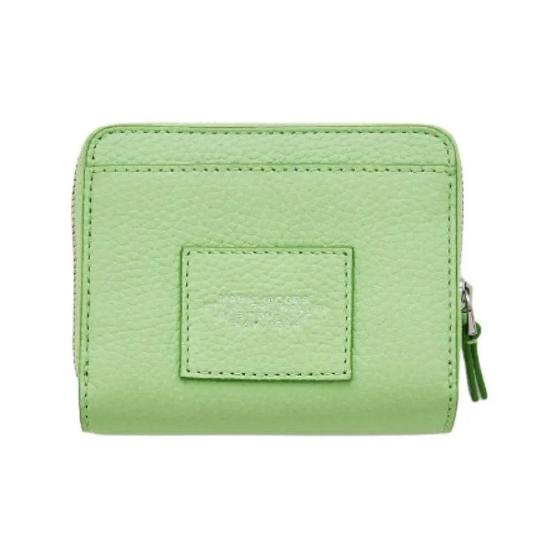 MARC JACOBS Leather Wallet Mini Women's Light Green-2