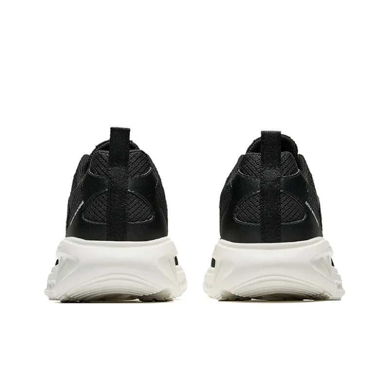 Anta Non slip Breathable And Wear resistant Low Top Casual Running Shoes Men's Basic Black-3