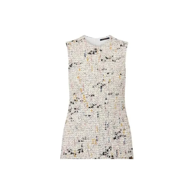 LOUIS VUITTON Bouclette Tweed A line Dress-1