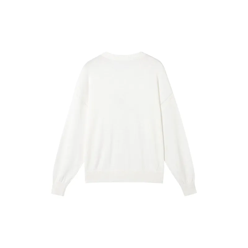 DIALOGUE Sweater Women's Moon White-1