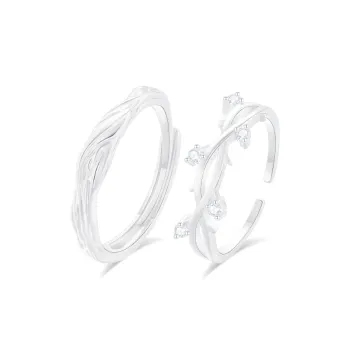 PRETTY DIARY Zircon Rings Unisex