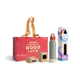 Avocado Set[Red Flame Cup Lid+Khaki Cup Mat+Shopping Bag]
