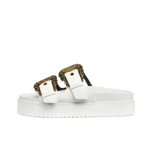 VERSACE JEANS COUTURE Slide Slippers Women's White