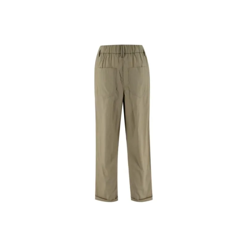 Brunello Cucinelli Embellished Lightweight Poplin Five Pocket Track Trousers-1