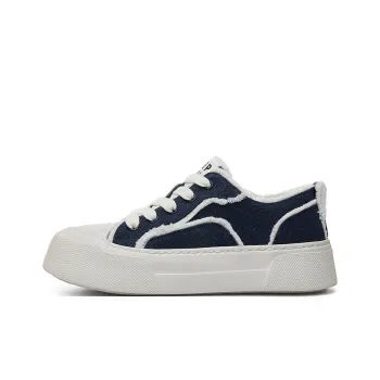 JEEP SPIRIT Canvas Shoes Men Low Top White/Blue