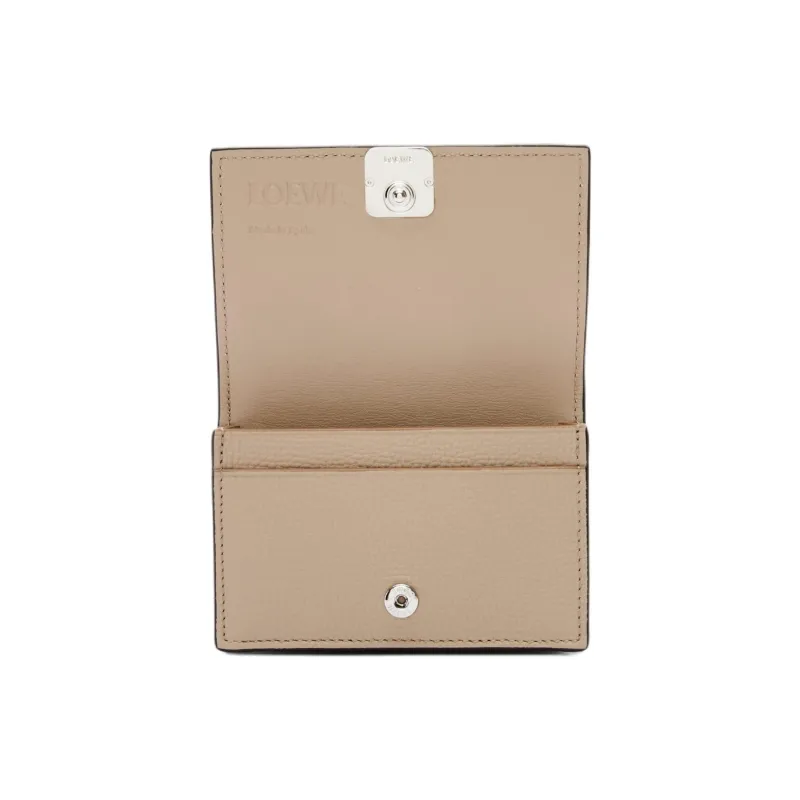 LOEWE Anagram Calfskin Wallet Women's Sand-2