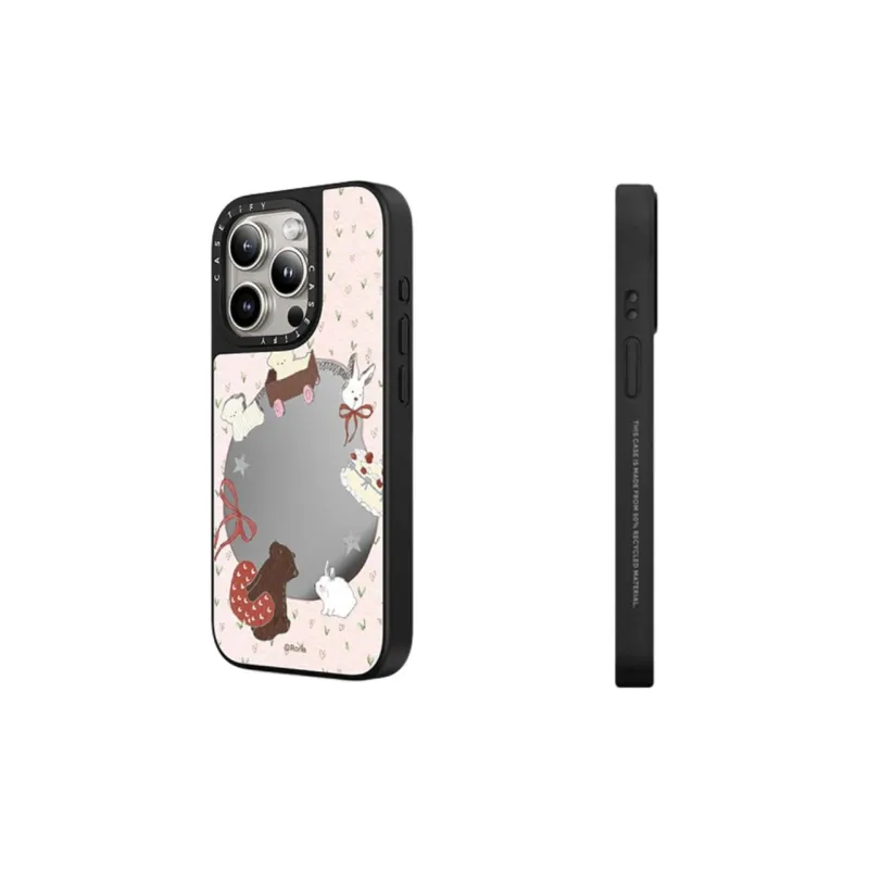 CASETIFY PC+TPU Material Roria Sweetheart Train Phone Cases Compatible With IPhone 15/16 Collection-1