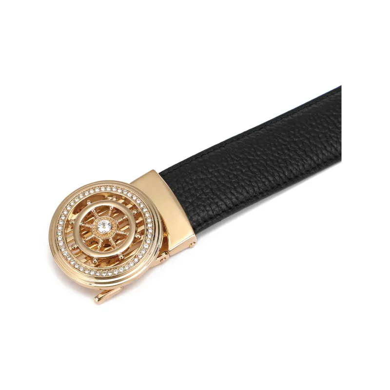 SEPTWOLVES Cow Leather Leather Belts Men's Width 3.5CM-8