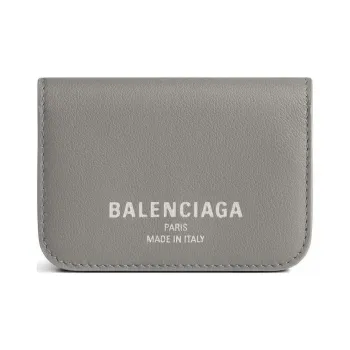 Balenciaga Calfskin Wallet Mini Women's Gray