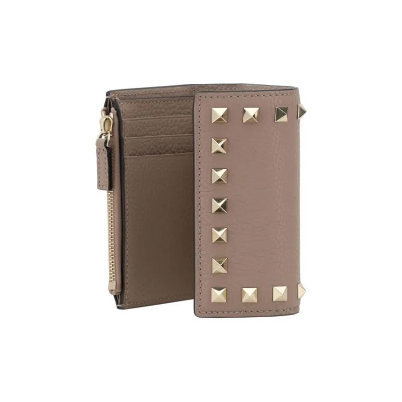 Valentino GARAVANI Leather Wallet Women's Brown-2