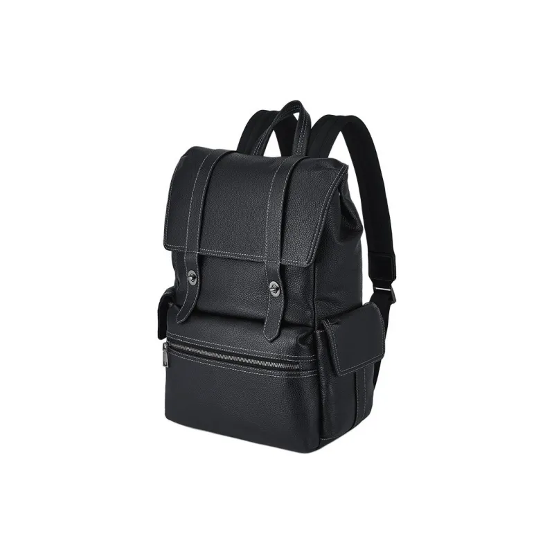 ROBERTA DI CAMERINO Cow Leather Backpack Regular Men's Black-1