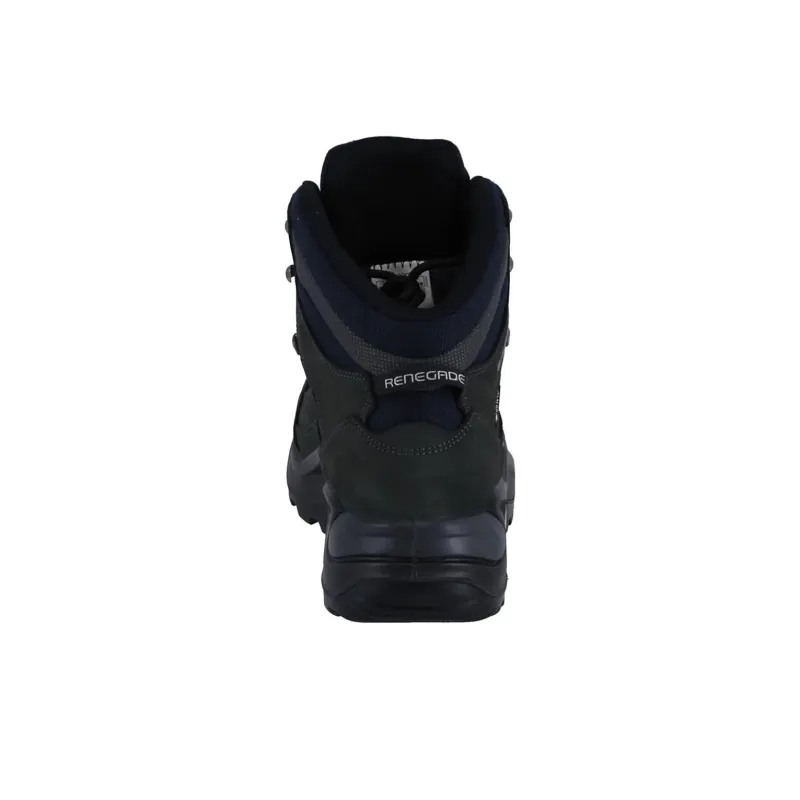 Lowa Renegade Anti Slip And Wear Resistant Water Resistant High Top Outdoor Shoes Men's Dark Gray-4