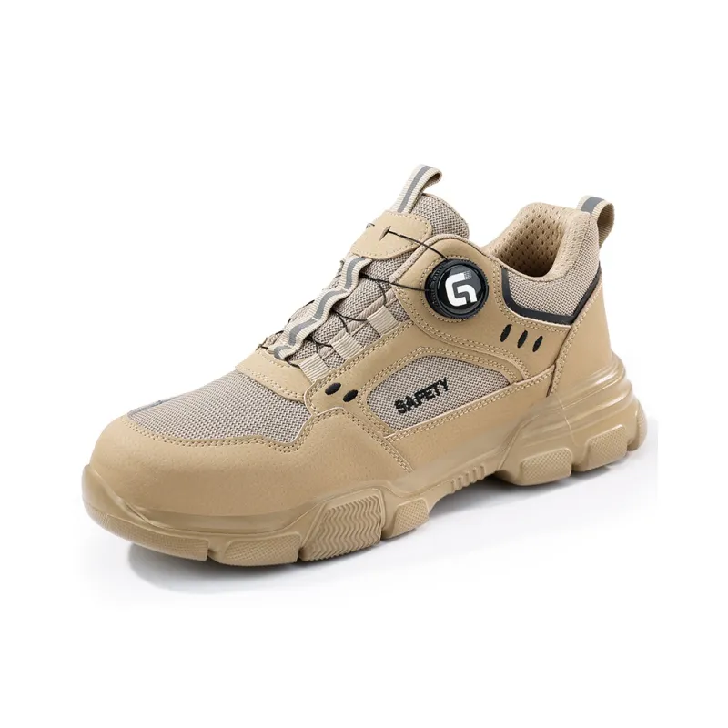 Blue Gull Shield Abrasion-Resistant Impact-Resistant Breathable Low-Top Outdoor Shoes Unisex Khaki-1