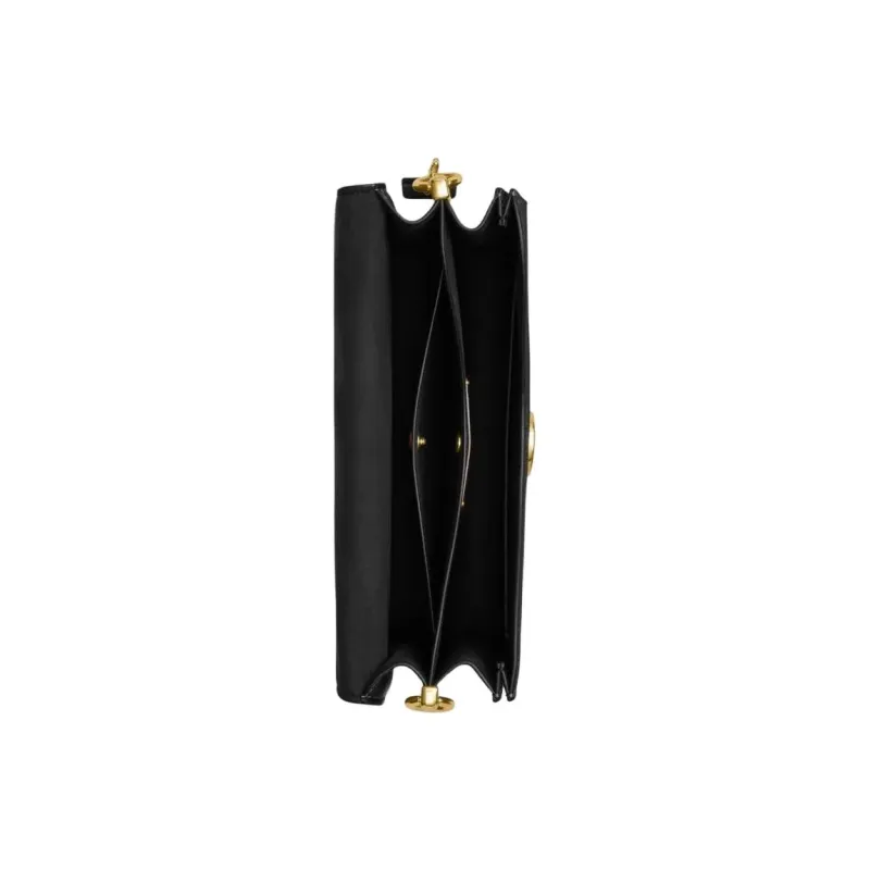 COACH ChainTabby Cow Leather Portable Crossbody Bag, Shoulder Bag Medium Size Women's Black-3