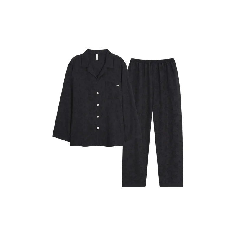 XIAFENYAN Pajama Set Unisex Blue-9