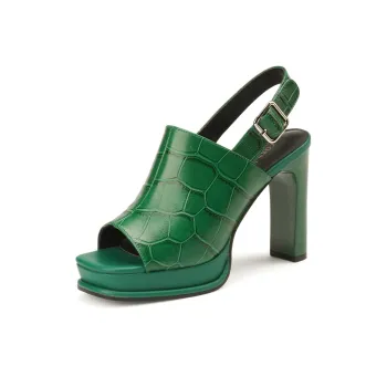 Rosa Bianca Chunky Heel High Heels 10cm Women's