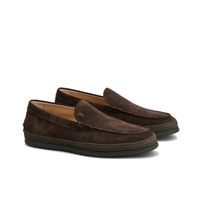 TOD'S Round Toe Slip On Loafers-2