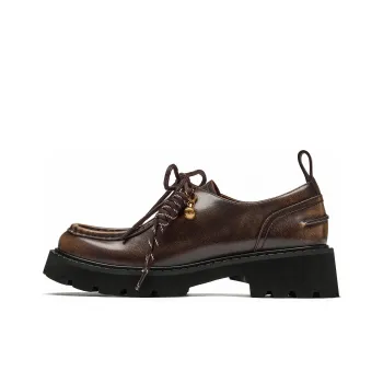 73Hours Mischievous Pineapple Casual Single Shoes 4.5cm Women's Brown