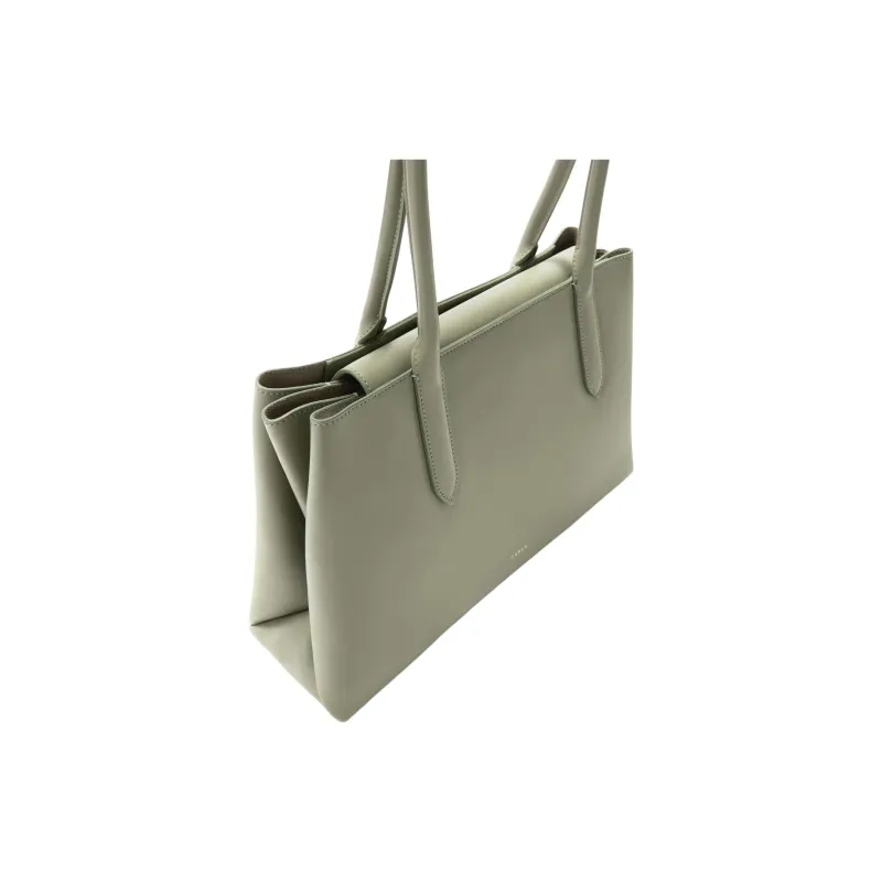 Furla Double Layer Calfskin Tote Bag Shopping Bag Shoulder Bags Large Size Women's Green-2
