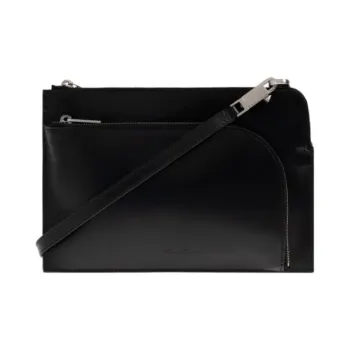 RICK OWENS Logo Embossed Zipped Shoulder Bag