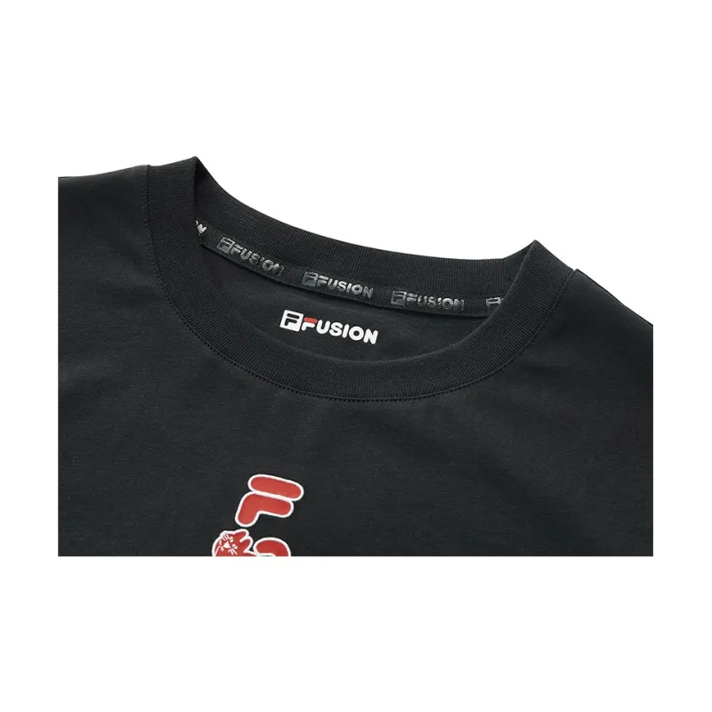 FILA FUSION Regular T Shirt Women's Black-5