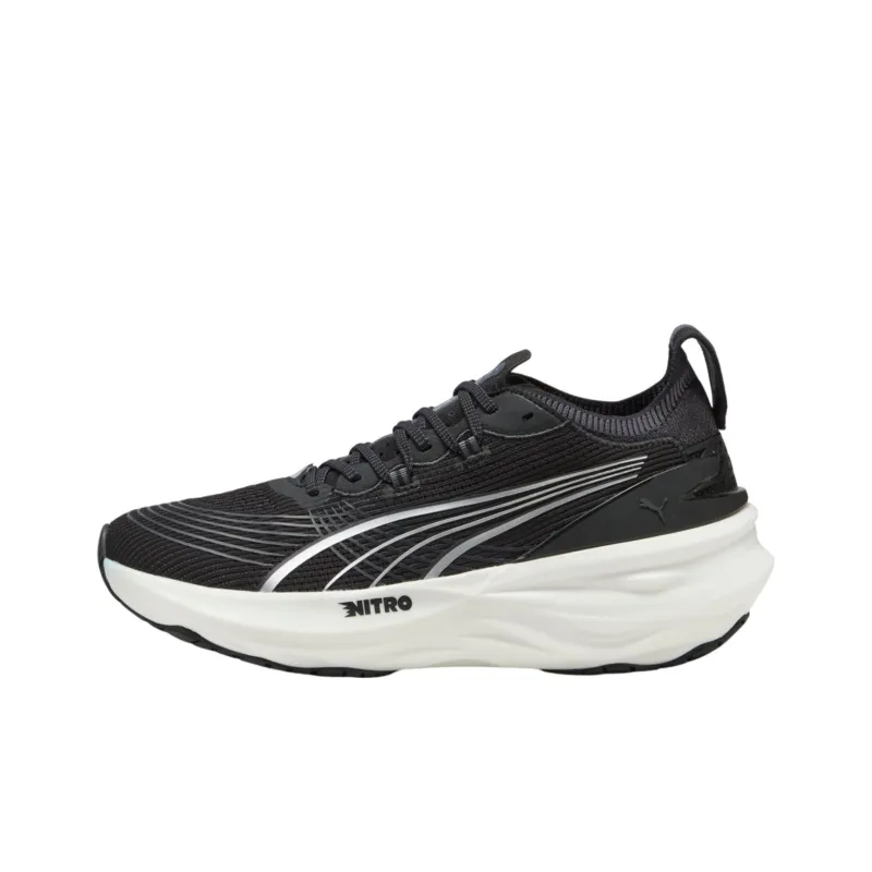 PUMA Anti-Slip Wear-Resistant Low-Top Casual Running Shoes Unisex Black White-0
