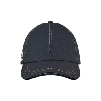 DIOR Sheepskin Baseball Caps Women's Dark Blue