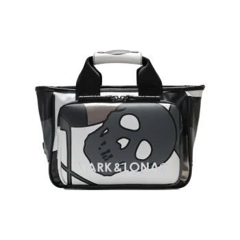 MARK & LONA Synthetic Leather Tote Bag Shopping Bag Handbag Unisex Black