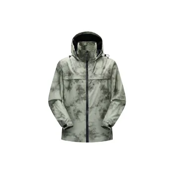 Yalu Water Resistant Windproof UV Protection Breathable Wear Resistant Windbreaker Jacket Unisex Military Green