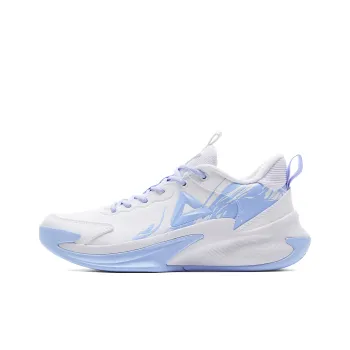 PEAK Cushioning Rebound Wear Resistant Slip Resistant Low Top Performance Basketball Shoes Men's Large White Light Moon